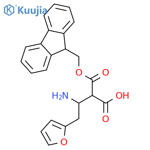 Fmoc-(R)-3-Amino-4-(2-furyl)-butyric acid structure