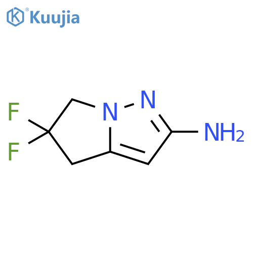 4H-Pyrrolo[1,2-b]pyrazol-2-amine, 5,5-difluoro-5,6-dihydro- structure