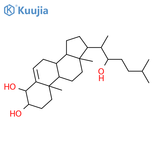 Cholest-5-ene-3,4,22-triol; (3β,4β,22R)-form structure