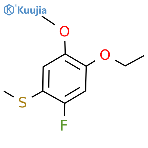 Benzene, 1-ethoxy-5-fluoro-2-methoxy-4-(methylthio)- structure