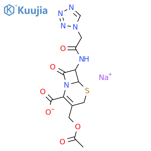 Sodium 7-(1H-Tetrazol-1-acetamido)cephalosporanate structure