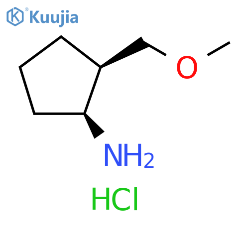cis-2-Methoxymethyl-cyclopentylamine hydrochloride structure