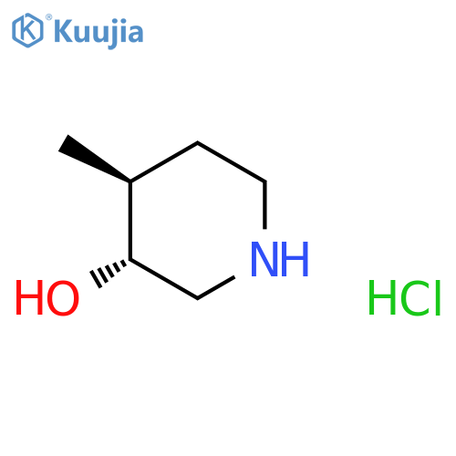 (3R,4S)-4-Methyl-piperidin-3-ol hydrochloride structure