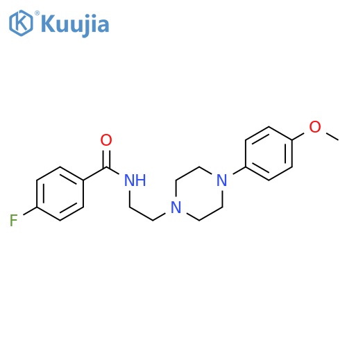 4-fluoro-N-{2-4-(4-methoxyphenyl)piperazin-1-ylethyl}benzamide structure