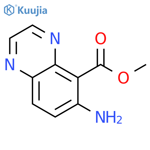 methyl 6-aminoquinoxaline-5-carboxylate structure