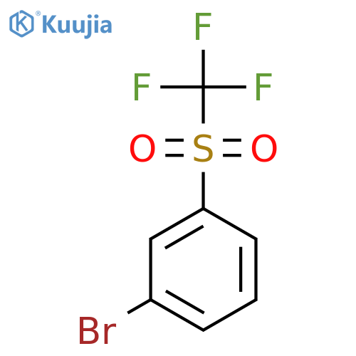 1-Bromo-3-((trifluoromethyl)sulfonyl)benzene structure
