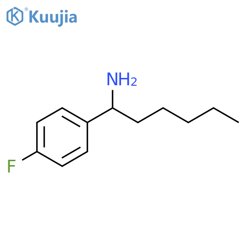 1-(4-fluorophenyl)hexan-1-amine structure