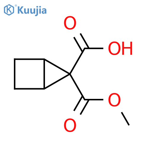 5-(Methoxycarbonyl)bicyclo[2.1.0]pentane-5-carboxylic acid structure