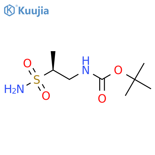 tert-Butyl (S)-(2-sulfamoylpropyl)carbamate structure