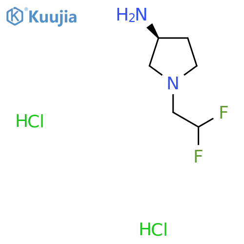 (S)-1-(2,2-Difluoroethyl)pyrrolidin-3-amine dihydrochloride structure
