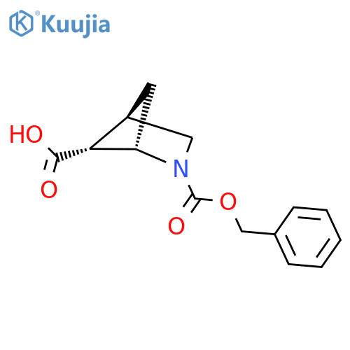 (1S,4R,5R)-2-(benzyloxy)carbonyl-2-azabicyclo2.1.1hexane-5-carboxylic acid structure