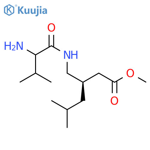 methyl (3S)-3-(2-amino-3-methylbutanamido)methyl-5-methylhexanoate structure