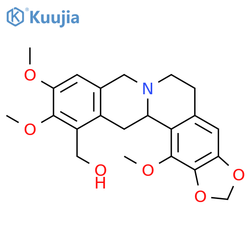 ((S)-10,11,14-trimethoxy-5,8,13,13a-tetrahydro-6H-[1,3]dioxolo[4,5-g]isoquino[3,2-a]isoquinolin-12-yl)-methanol structure