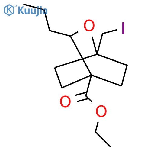 Ethyl 1-(iodomethyl)-3-propyl-2-oxabicyclo[2.2.2]octane-4-carboxylate structure