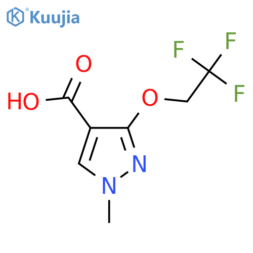 1-methyl-3-(2,2,2-trifluoroethoxy)-1H-pyrazole-4-carboxylic acid structure