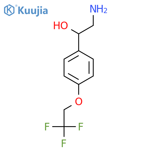 2-Amino-1-[4-(2,2,2-trifluoroethoxy)phenyl]ethan-1-ol structure