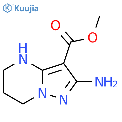 methyl 2-amino-4H,5H,6H,7H-pyrazolo[1,5-a]pyrimidine-3-carboxylate structure