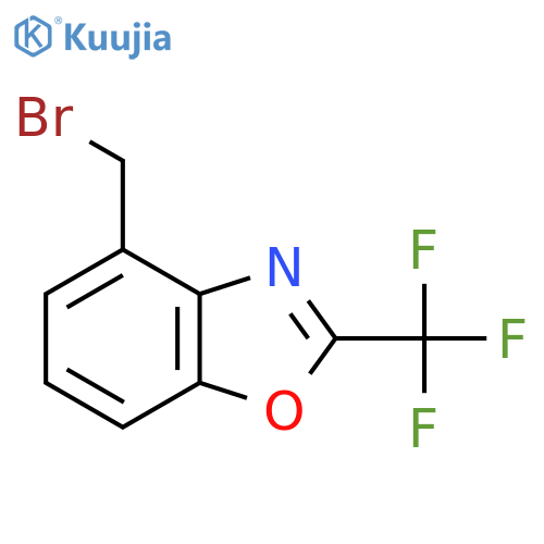 4-(Bromomethyl)-2-(trifluoromethyl)-1,3-benzoxazole structure