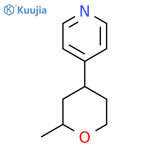 4-(2-Methyl-tetrahydro-pyran-4-yl)-pyridine structure