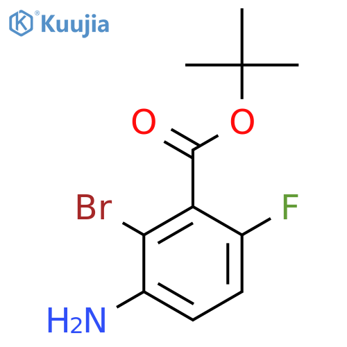 tert-Butyl 3-amino-2-bromo-6-fluorobenzoate structure
