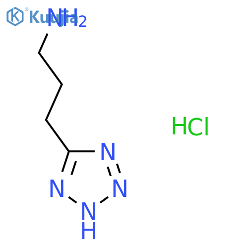 3-(1H-1,2,3,4-tetrazol-5-yl)propan-1-amine hydrochloride structure