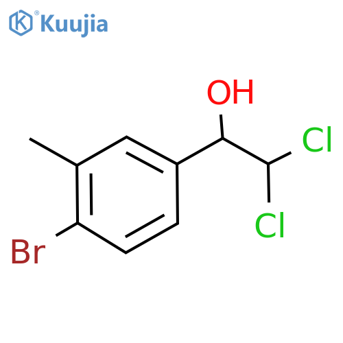 1-(4-Bromo-3-methylphenyl)-2,2-dichloroethanol structure