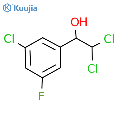 2,2-Dichloro-1-(3-chloro-5-fluorophenyl)ethanol structure
