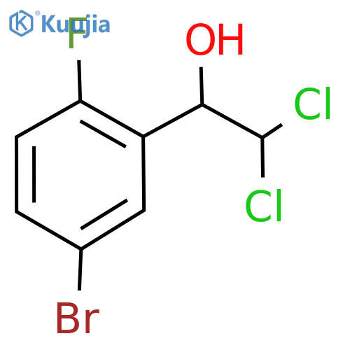 1-(5-Bromo-2-fluorophenyl)-2,2-dichloroethanol structure
