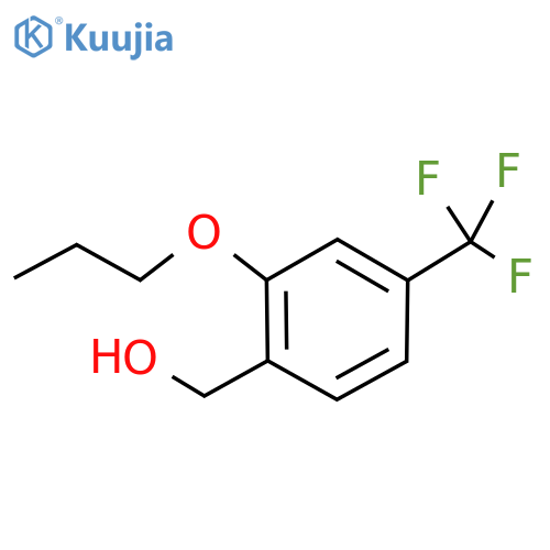 (2-Propoxy-4-(trifluoromethyl)phenyl)methanol structure