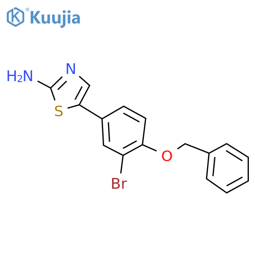5-(4-(Benzyloxy)-3-bromophenyl)thiazol-2-amine structure