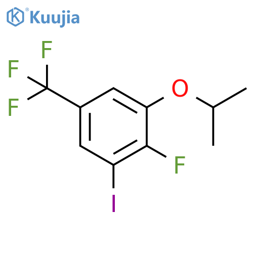 2-Fluoro-1-iodo-3-isopropoxy-5-(trifluoromethyl)benzene structure