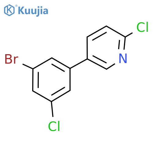 5-(3-Bromo-5-chlorophenyl)-2-chloropyridine structure