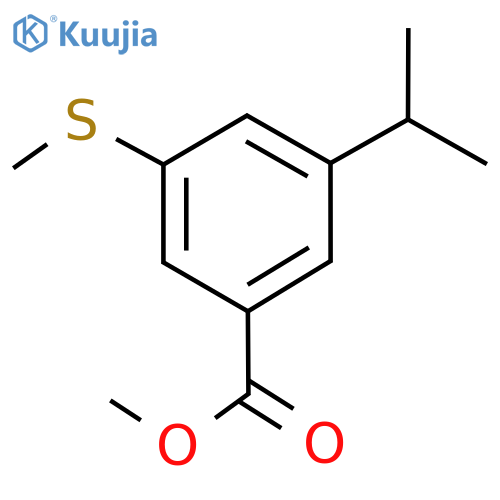 Methyl 3-isopropyl-5-(methylthio)benzoate structure