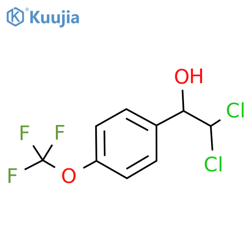 2,2-Dichloro-1-(4-(trifluoromethoxy)phenyl)ethanol structure