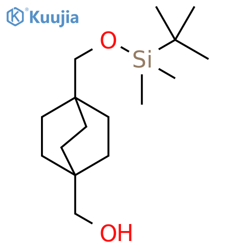 [4-(tert-Butyl-dimethyl-silanyloxymethyl)-bicyclo[2.2.2]oct-1-yl]-methanol structure