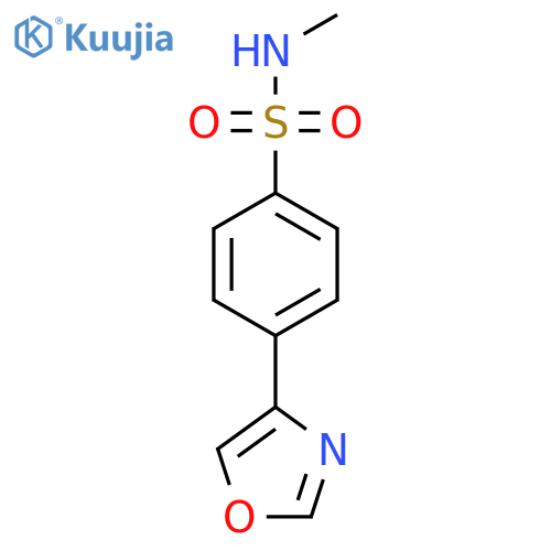 N-Methyl-4-oxazol-4-yl-benzenesulfonamide structure