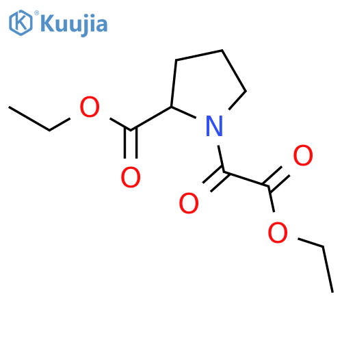 1-Pyrrolidineaceticacid, 2-(ethoxycarbonyl)-a-oxo-, ethyl ester, (2S)- structure