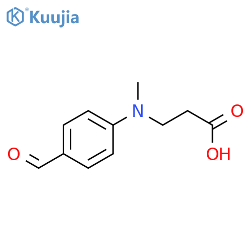 3-[(4-Formylphenyl)(methyl)amino]propanoic acid structure