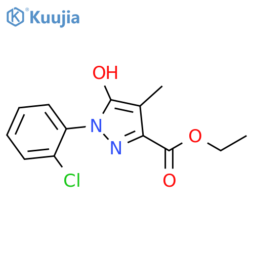 1-(2-Chloro-phenyl)-5-hydroxy-4-methyl-1H-pyrazole-3-carboxylic acid ethyl ester structure