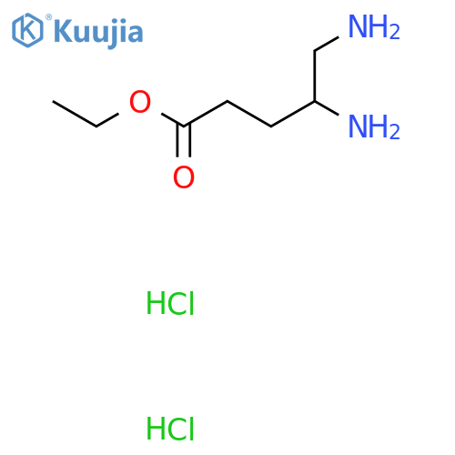 Ethyl 4,5-diaminopentanoate dihydrochloride structure