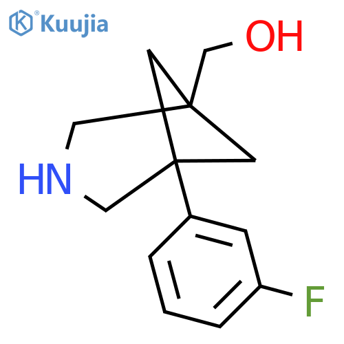 5-(3-fluorophenyl)-3-azabicyclo3.1.1heptan-1-ylmethanol structure
