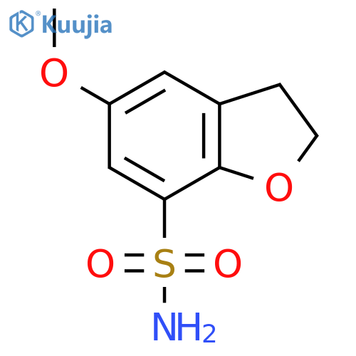 5-Methoxy-2,3-dihydro-1-benzofuran-7-sulfonamide structure
