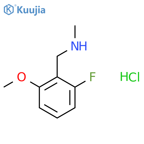 [(2-Fluoro-6-methoxyphenyl)methyl](methyl)amine hydrochloride structure
