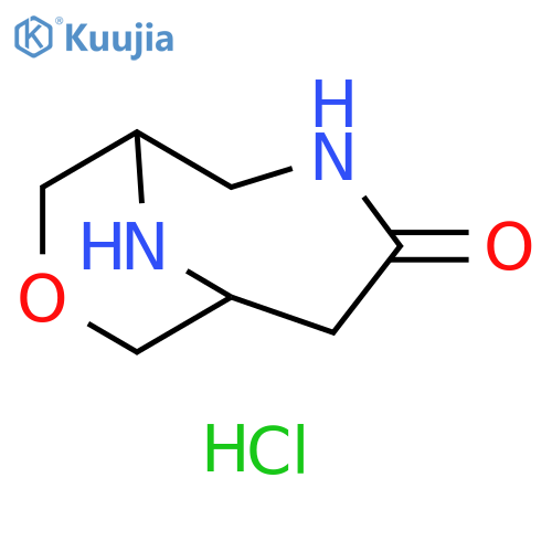 8-oxa-3,10-diazabicyclo[4.3.1]decan-4-one
hydrochloride structure
