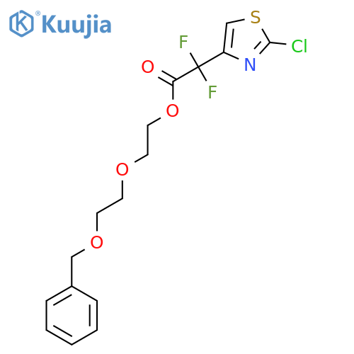 2-[2-(Benzyloxy)ethoxy]ethyl 2-(2-chloro-1,3-thiazol-4-yl)-2,2-difluoroacetate structure