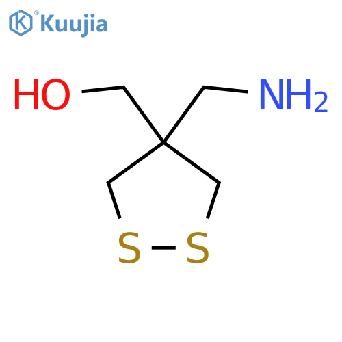 4-(aminomethyl)-1,2-dithiolan-4-ylmethanol structure