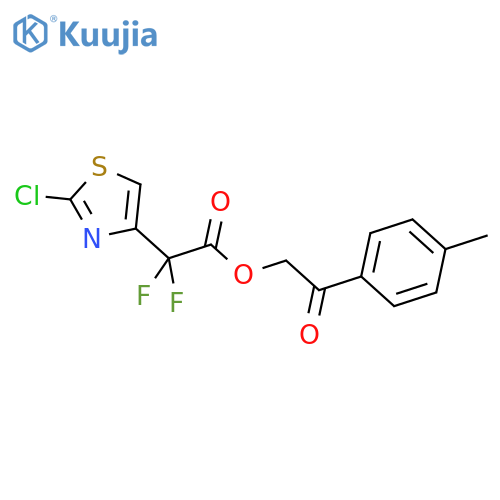 2-(4-Methylphenyl)-2-oxoethyl 2-(2-chloro-1,3-thiazol-4-yl)-2,2-difluoroacetate structure