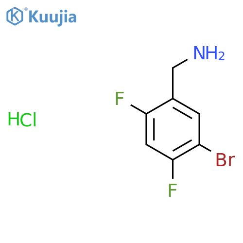 1-(5-Bromo-2,4-difluorophenyl)methanamine hydrochloride structure