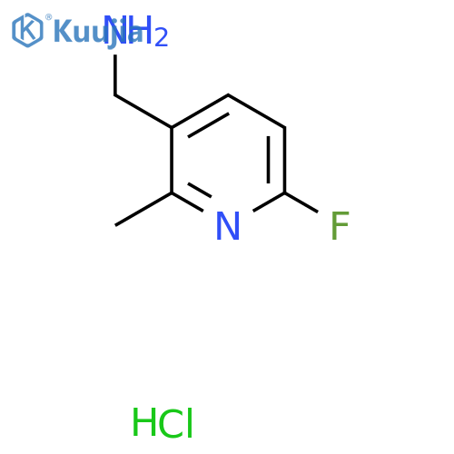 1-(6-Fluoro-2-methylpyridin-3-yl)methanamine hydrochloride structure