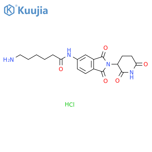6-amino-N-2-(2,6-dioxopiperidin-3-yl)-1,3-dioxo-2,3-dihydro-1H-isoindol-5-ylhexanamide hydrochloride structure